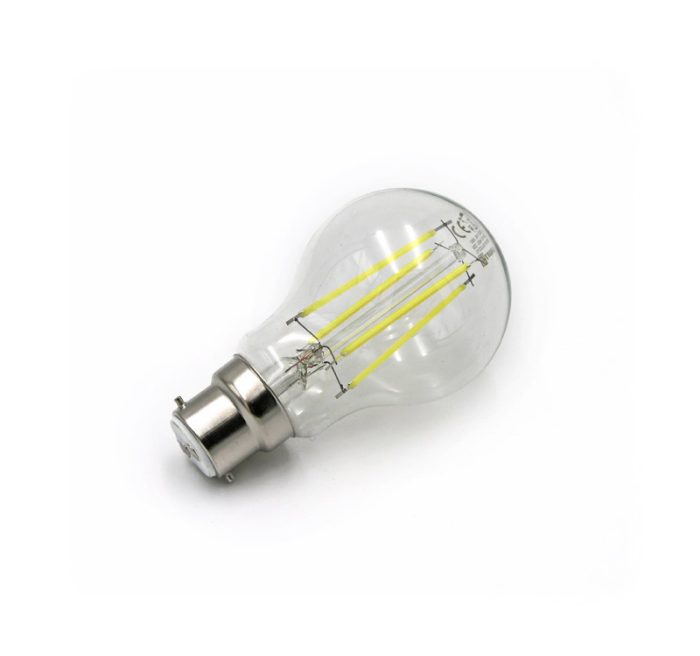 Led Λαμπα Cog Αχλαδι Διαφανο Β22 10W 230V Θερμο