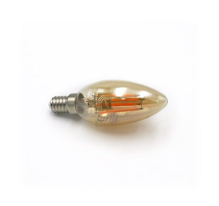 Led Λαμπα Cog Κερακι Ε14 4W 230V Μελι 2200K