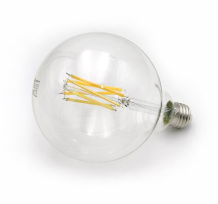 Led Λαμπα Cog Globe Φ125 Διαφανο Ε27 16W 230V Λευκο