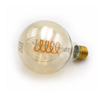 Led Λαμπα Cog Spiral Globe Φ95 Ε27 6W Ντιμαριζ. Μελι 1800Κ