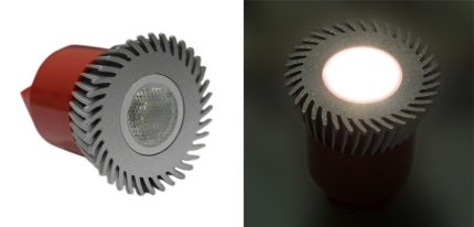 Led Λαμπα Ισχυος Mr16 3W 230V 1 Led Εναλ.Φακο 30° Θερμο 3000Κ