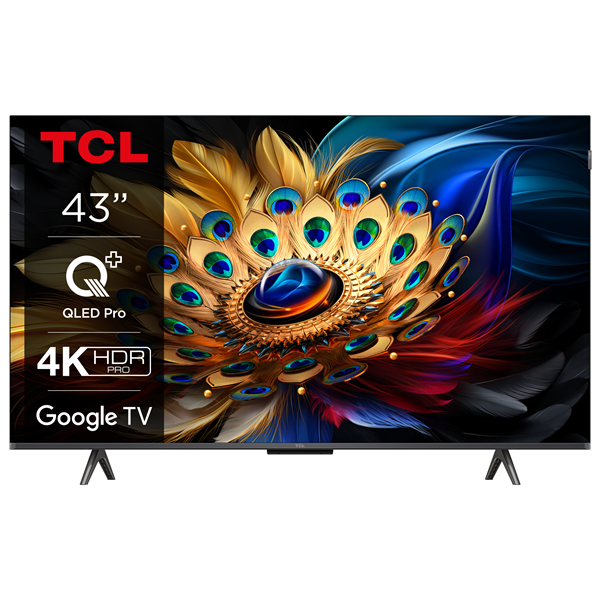 43C61B TCL 4K QLED TV with Google TV and Game Master 3.0