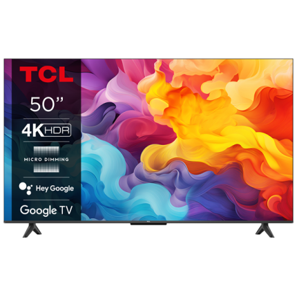 TCL 50P655 4K HDR TV with Google TV and Game Master 2.0 (2024)