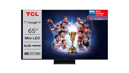 65C845 TCL 4K Mini-LED 144hz TV with QLED