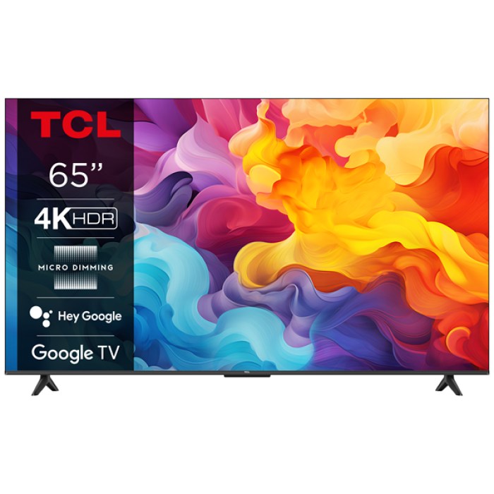 TCL 65P655 4K HDR TV with Google TV and Game Master 2.0 (2024)