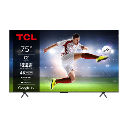 TCL 75T8B 4K QLED TV with Google TV and Game Master 3.0 (2024)