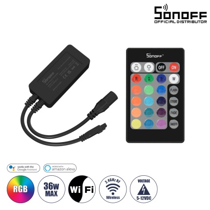 GloboStar® 80097 SONOFF L2-C IR Remote Controller με 24 Keys WiFi 2.4GHz & Bluetooth DC 5-12V Max 36W (Battery Included 1 x 3V CR2025)