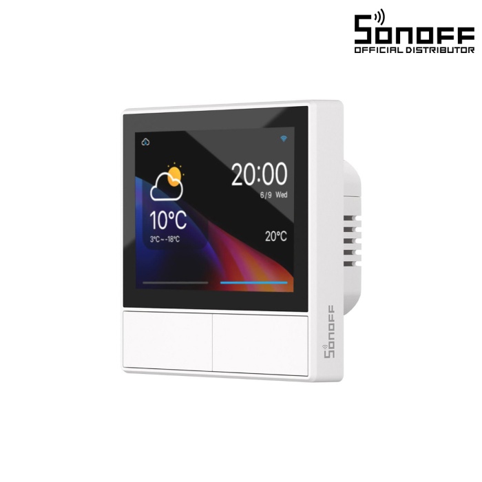 GloboStar® 80096 SONOFF NSPanel-EUW - Wi-Fi Smart Scene Wall Switch (86/EU Type) - Integrated HMI Touch Panel - Smart Controller & Gateway for All Smart Devises