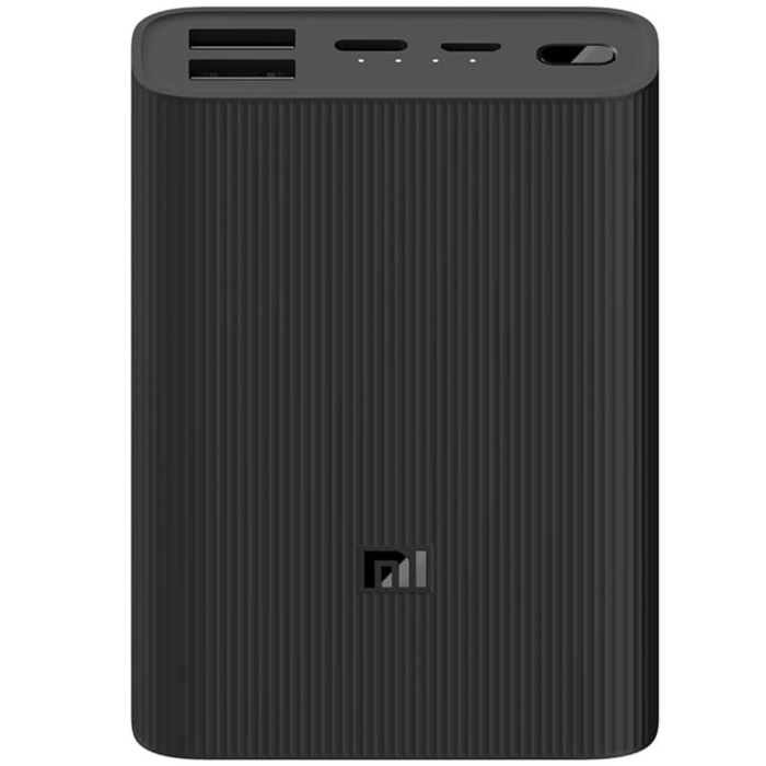 Xiaomi Powerbank 3 Ultra Compact Fast Charge 10000mAh 2xUSB/Type-C/Micro USB Black