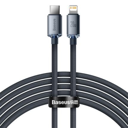 Baseus Crystal Shine Series Cable Type-C to Lightning 20W 2m Black