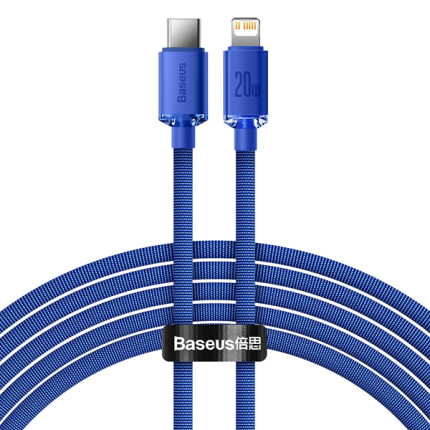 Baseus Crystal Shine Series Cable Type-C to Lightning 20W 2m Blue