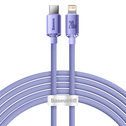 Baseus Crystal Shine Series Cable Type-C to Lightning 20W 2m Lilac