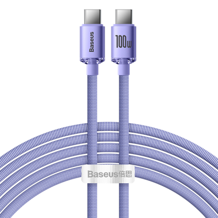 Baseus Crystal Shine Series PD Cable Type-C to Type-C 100W 2m Lilac