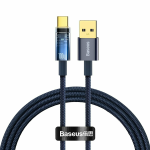 Baseus Explorer Series Auto Power-Off Fast Charging Data Cable USB to Type-C 100W 1m Blue