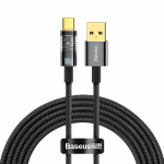 Baseus Explorer Series Auto Power-Off Fast Charging Data Cable USB to Type-C 100W 2m Black