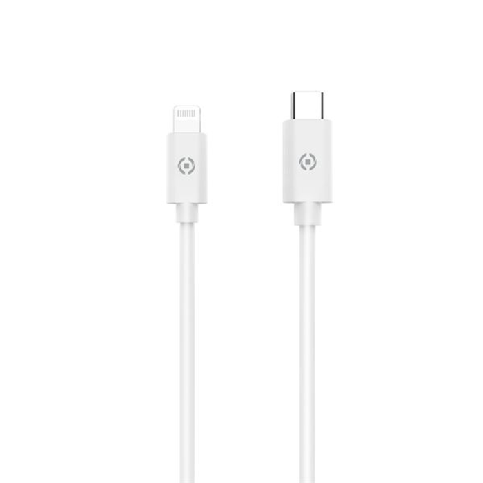 Celly Data Cable Lightning Type-C 2m White