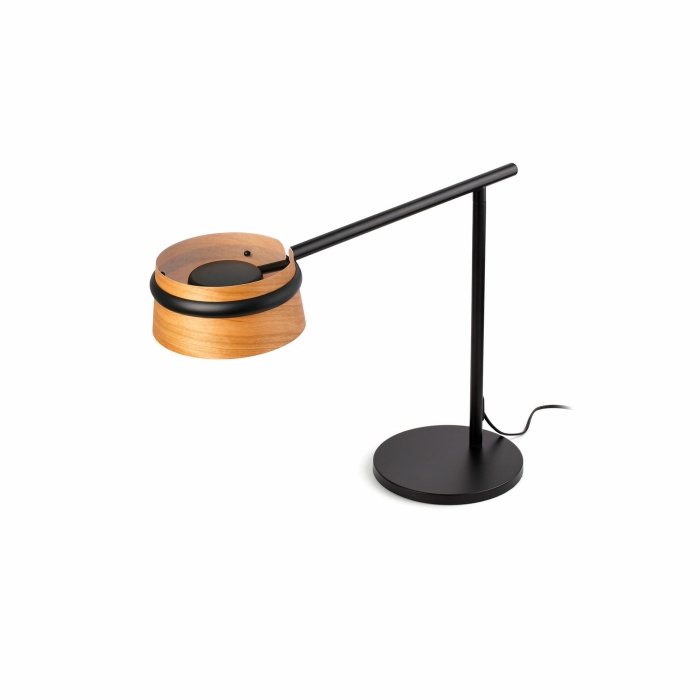 LOOP Black table lamp with clip