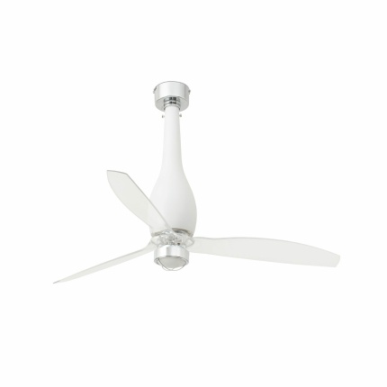 ETERFAN M LED Matt white/transparent fan with DC motor