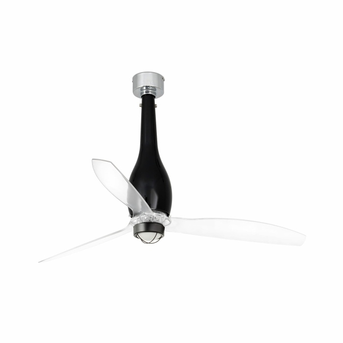 ETERFAN M LED Shiny black/transparent fan DC SMART