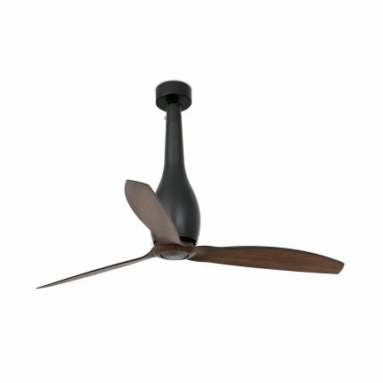 ETERFAN Matt black/wood fan with DC motor