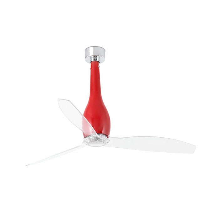 ETERFAN M Shiny red/transparent fan DC SMART