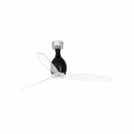 MINI ETERFAN M Matt black/transparent fan with DC motor