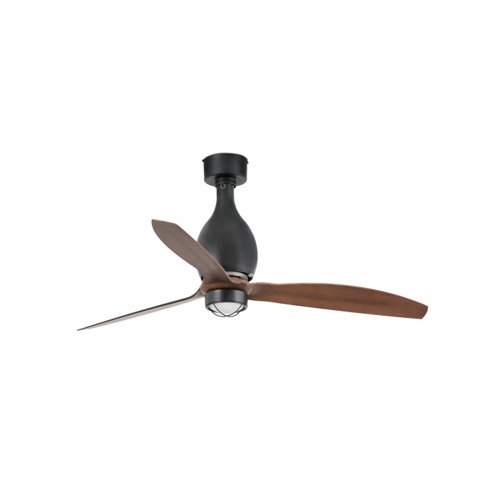 MINI ETERFAN M LED Matt black/wood fan DC SMART