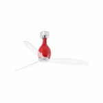 MINI ETERFAN M Shiny red/transparent fan DC SMART