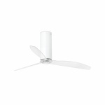 TUBE FAN M Shiny white/transparent fan DC SMART