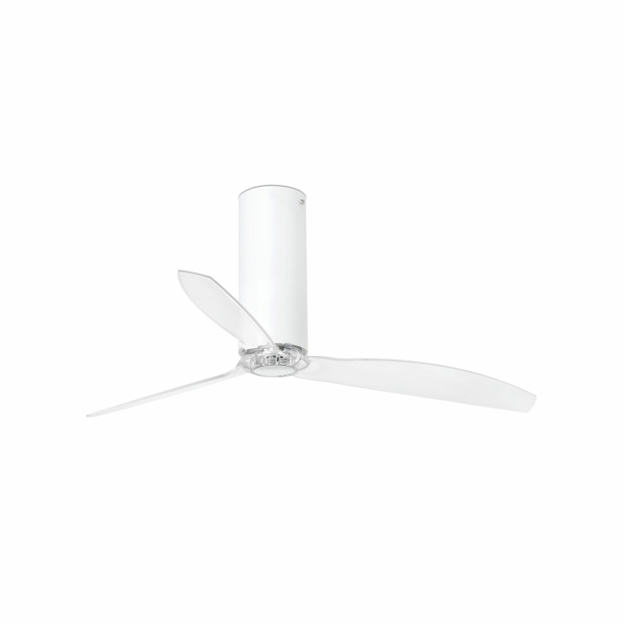 TUBE FAN Matt white/transparent fan with DC motor