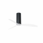 TUBE FAN Matt black/transparent fan with DC motor