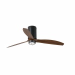 MINI TUBE FAN M LED Matt black/wood DC motor