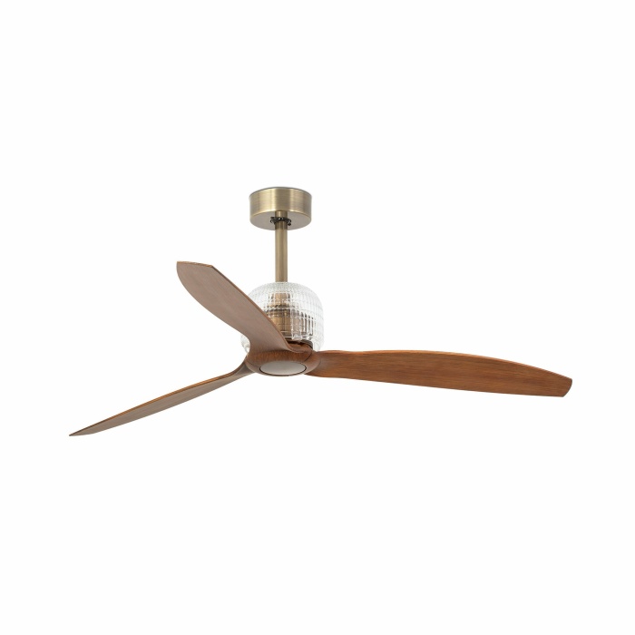 DECO FAN M Gold/wood FAN LED with DC motor