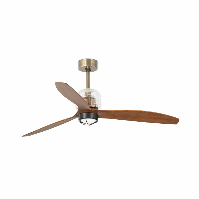 DECO FAN M LED Gold/wood FAN LED with DC SMART motor