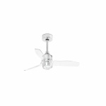 JUST FAN XS LED Chrome/transparent fan 81cm