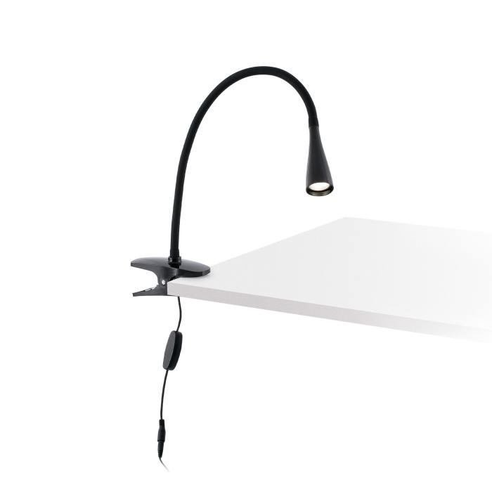 LENA Black clip lamp