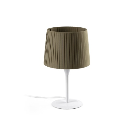 SAMBA S White/ribbon green mini table lamp