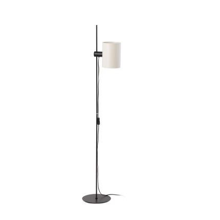 GUADALUPE Black/beige floor lamp