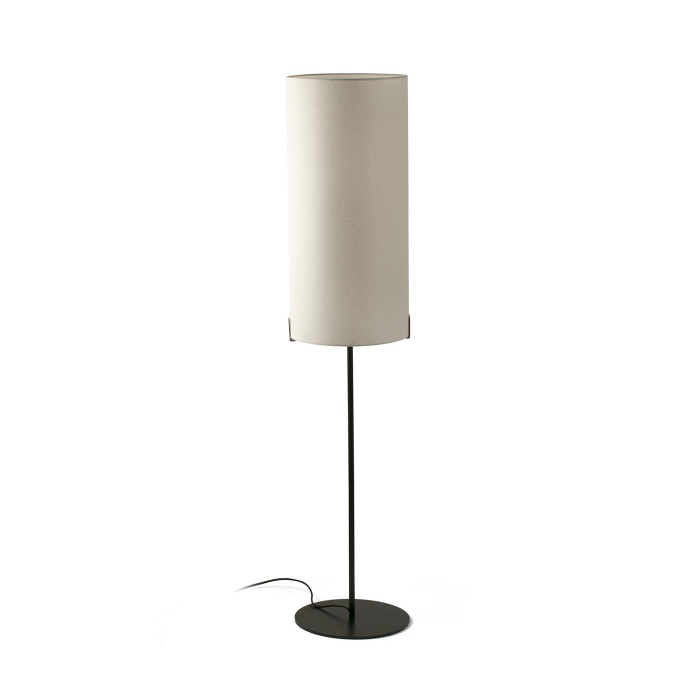 NILA Black and off white floor lamp