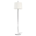 MONTREAL Chrome/white floor lamp