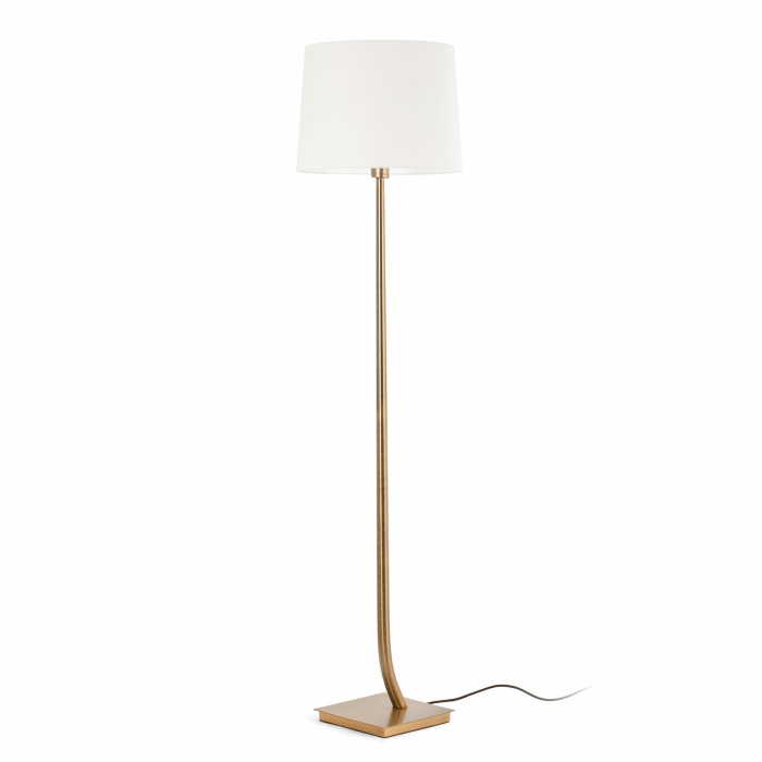 REM Bronze/white floor lamp