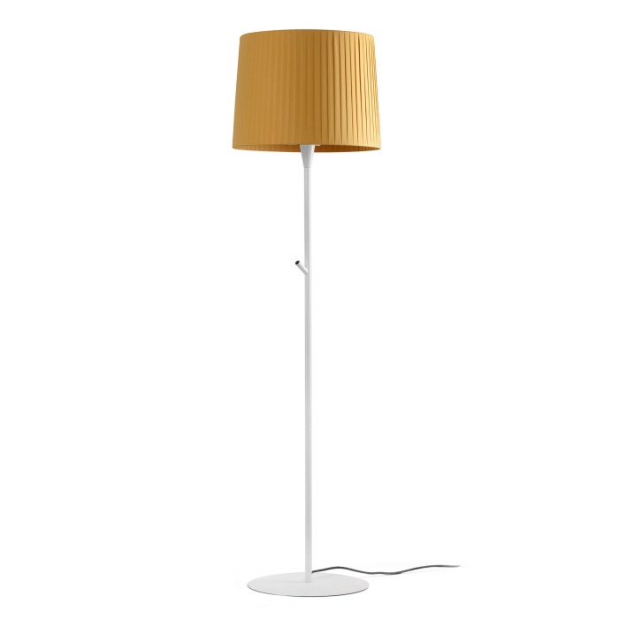 SAMBA White/ribbon yellow floor lamp