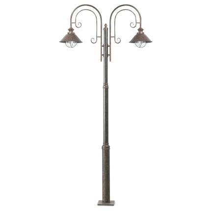 NÁUTICA 2L Rust pole lamp