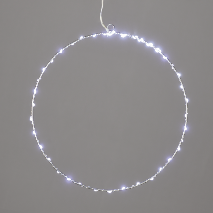 D30cm Silver Round 45 Μινι LED Λαμ