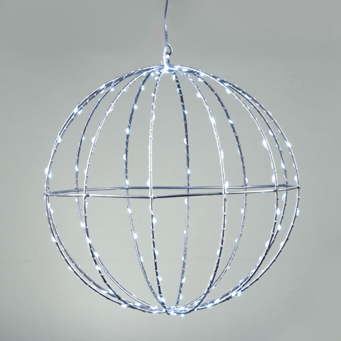 D20cm Silver Ball 96 Μινι LED Λαμ