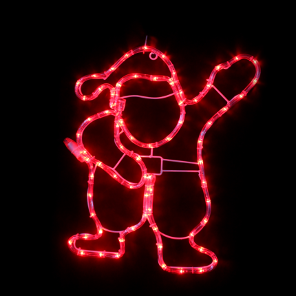 Santa 72 LED Σχεδιο 3M Μονοκαναλ Φωτοσωλ Red IP44 41X46cm 1.5M Καλωδ