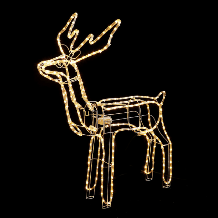 Standing Reindeer With Motor 264 LED 11M Μονοκ. Φωτ. Θερμο Λευκ Σταθερο IP65 100*58*116cm 1