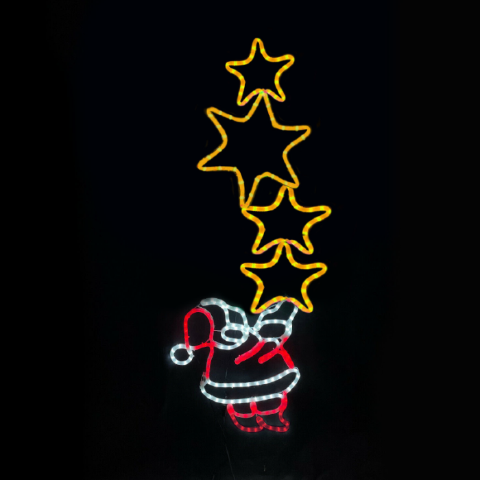 Santa With Stars 336 LED Μοτιφ 9