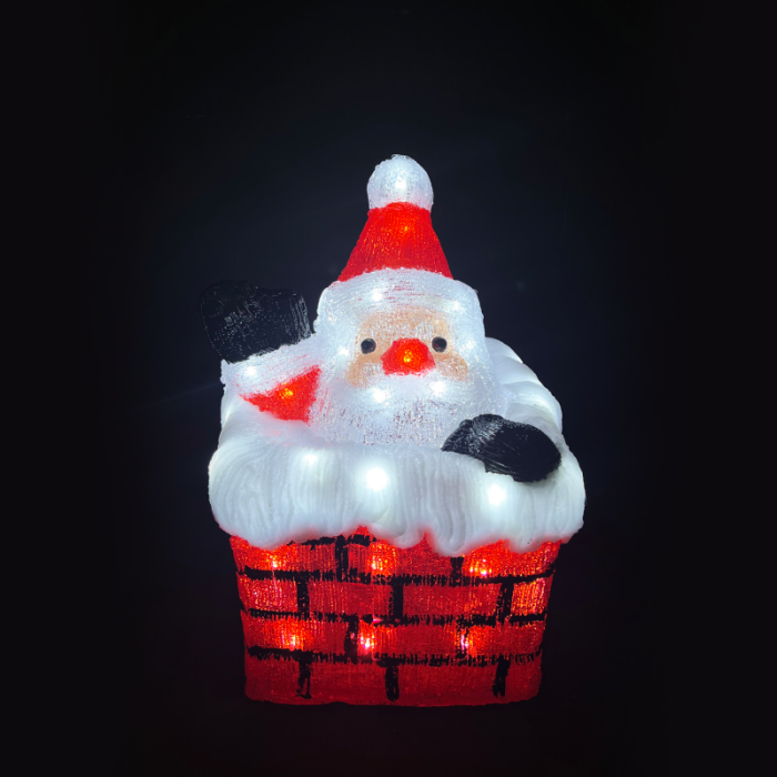 Acrylic Chimney Santa 50 LED Λευκα IP44 23