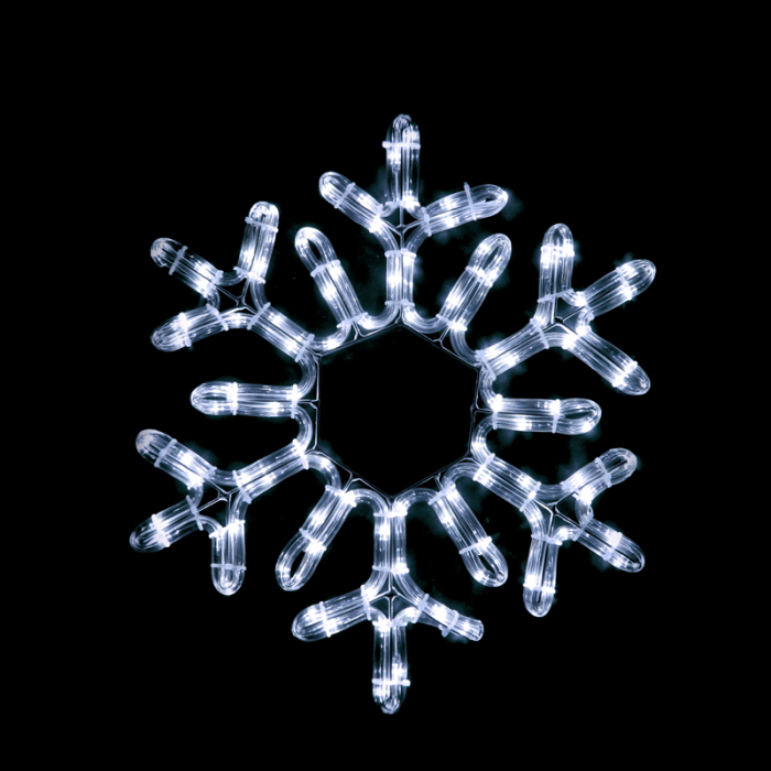 Snowflake 96 LED Σχεδιο 4M Μονοκαναλ Φωτοσωλ Ψυχρο Λευκο IP44 38cm 1.5M Καλωδ